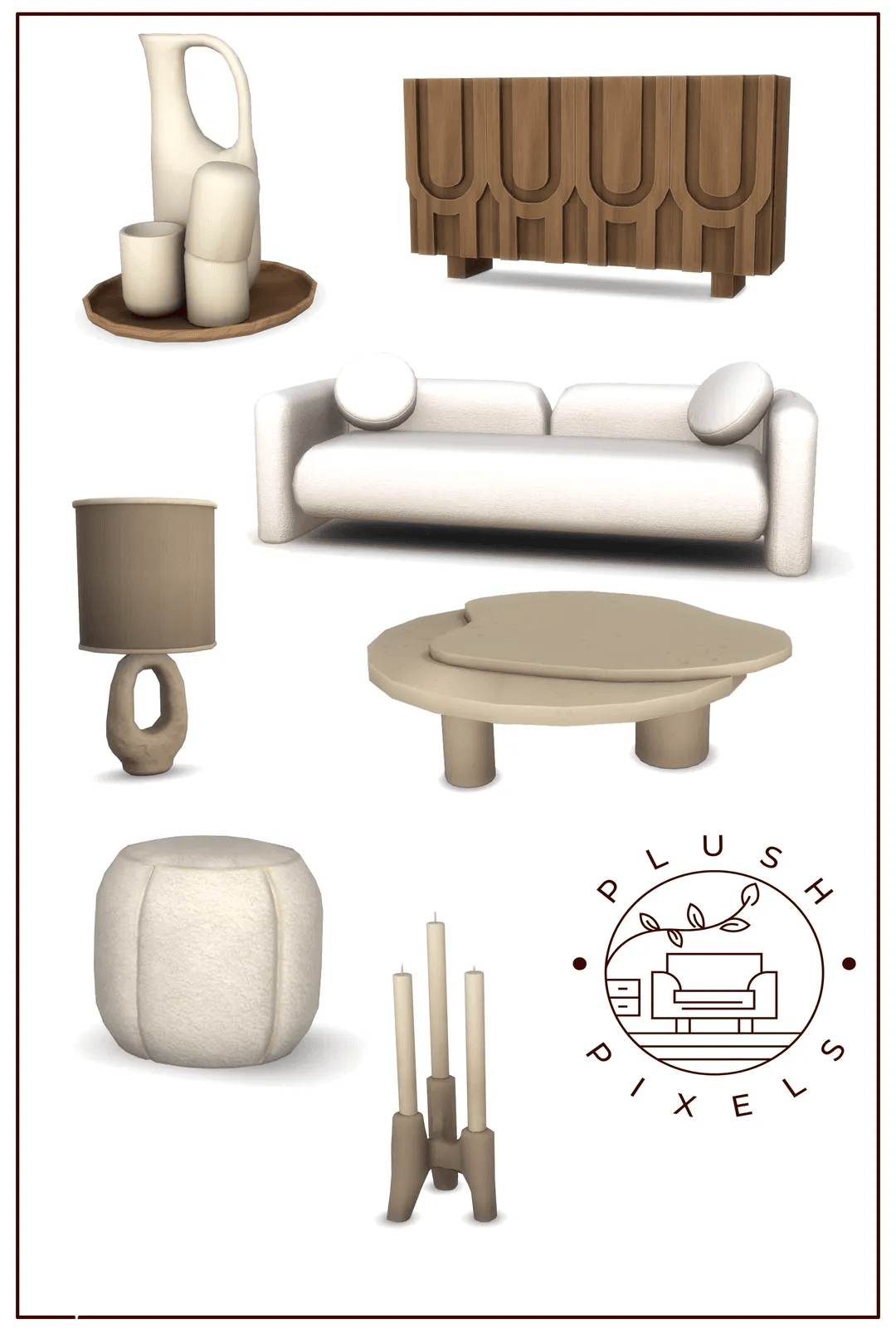 Галерея мода Гостиная Calm Living Room #2